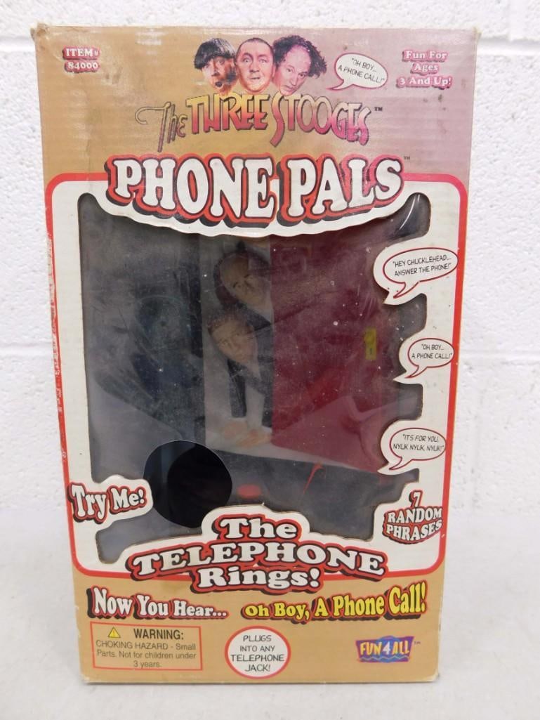 The Three Stooges Phone Pals Ringer Gag Toy Vintage 1997 in Original Box (1 of 3)