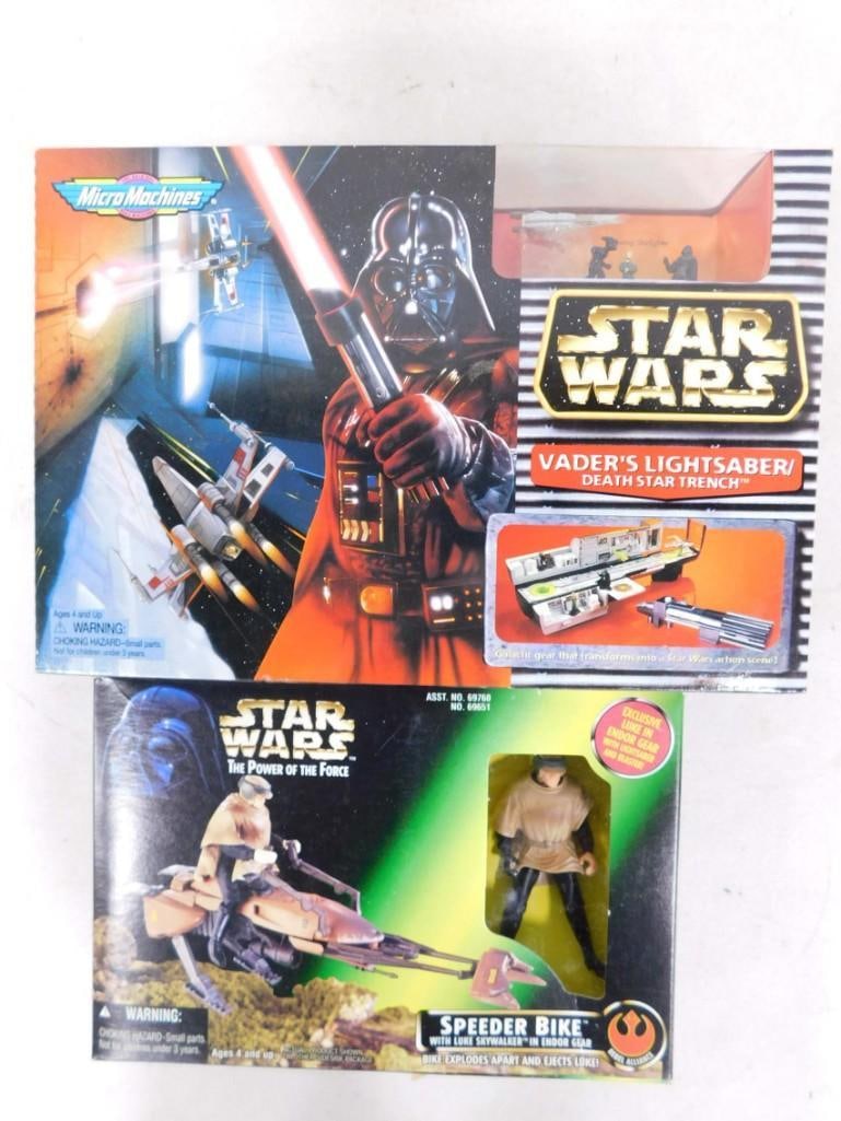 Star Wars Lot incl MicroMachines Vaer's Lightsaber/Deathstar Trench and Star Wars the Power of the F (1 of 5)