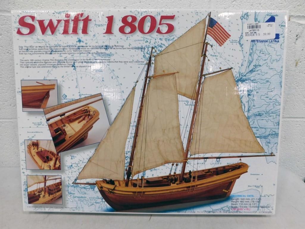 Swift 1805 Ship Model Kit Artesania Latina New in Open Box (1 of 3)