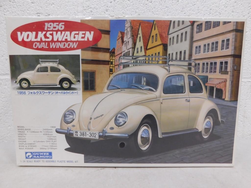 Sealed 1956 Volkswagen Oval Window 1:24 Scale Model Kit Gunze Sangyo: New and Sealed 1956 Volkswagen Oval Window 1:24 Scale Model Kit Gunze Sangyo