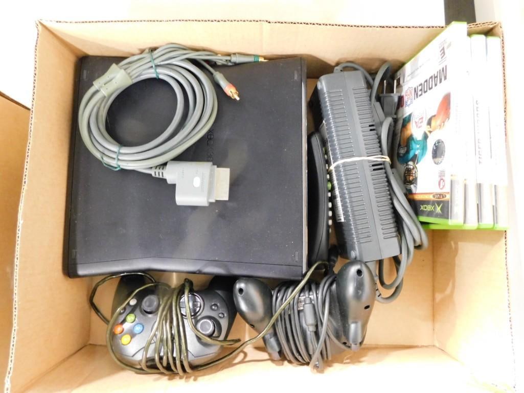 Microsoft XBox Video Game Lot including System, some games, controllers, etc. (1 of 5)