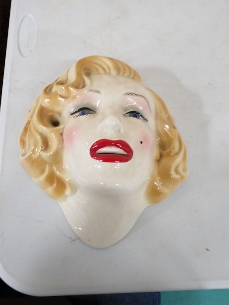 Ceramic Marilyn Monroe Face (1 of 3)