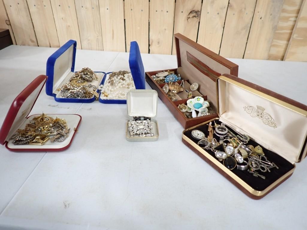 Large Lot of assorted costume jewelry including vintage, watch, etc. (1 of 5)