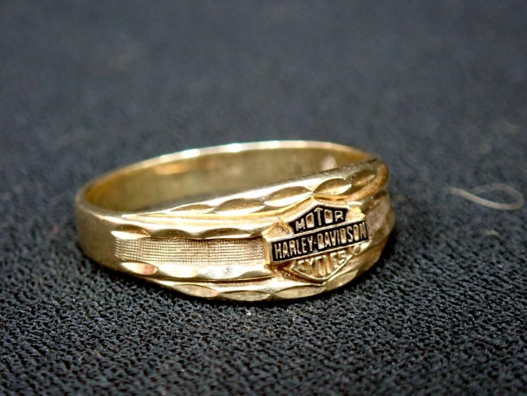 10K Gold Harley Davidson Ring (1 of 7)