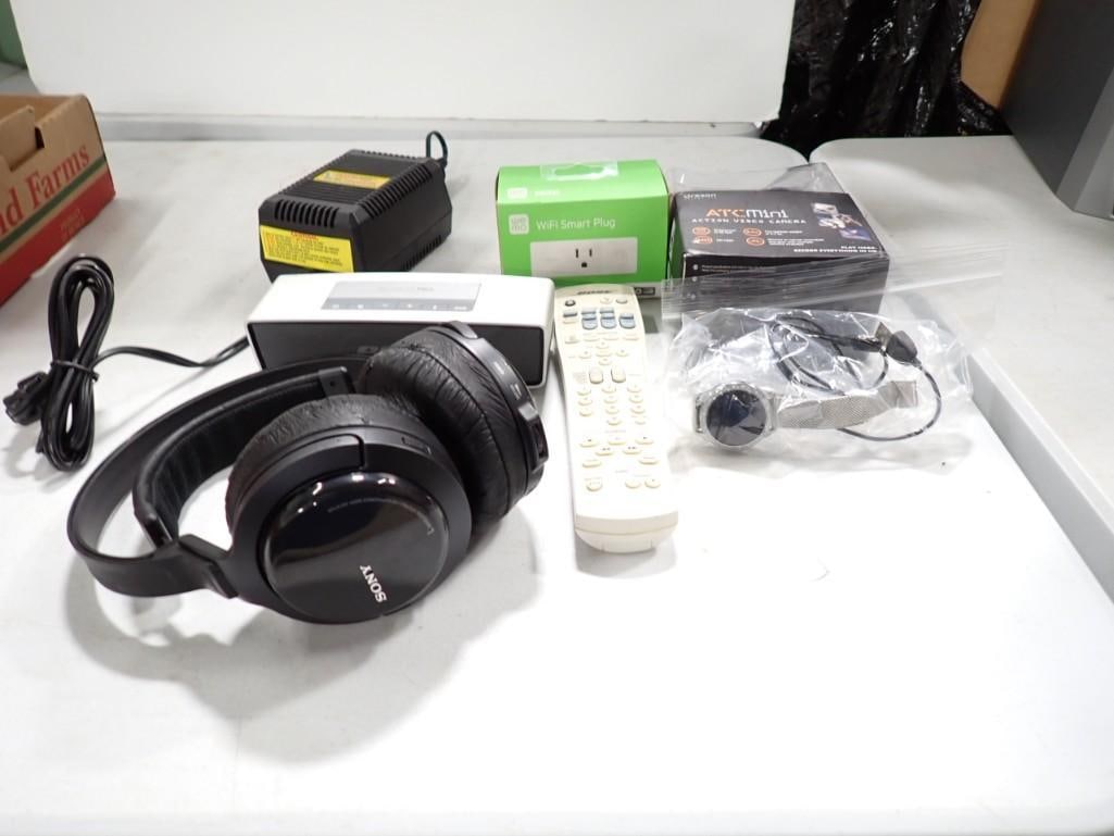 Assorted Electronics Lot including Bose Bluetooth Speaker, Video Camera, Headphones, etc. (1 of 6)