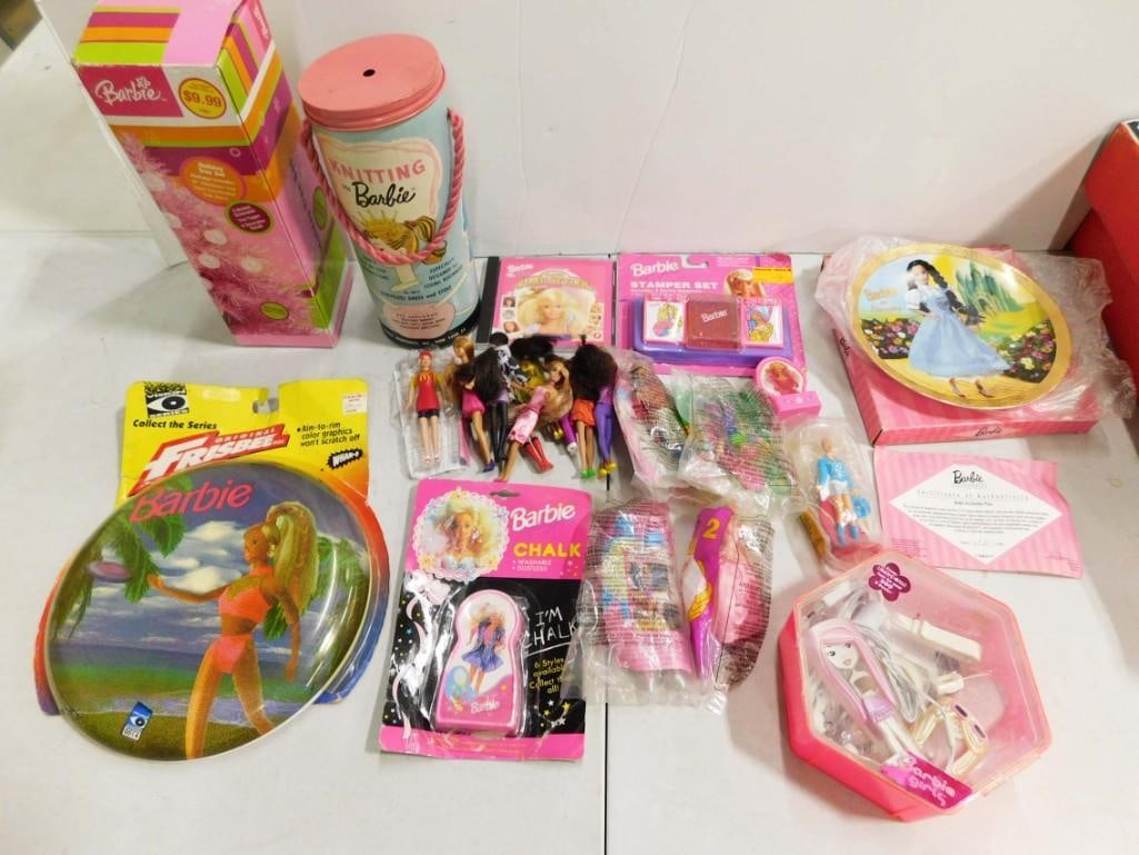 Vtg Barbie Holiday Tree, MP3 Player, Cards, Toys, Etc Lot (1 of 8)