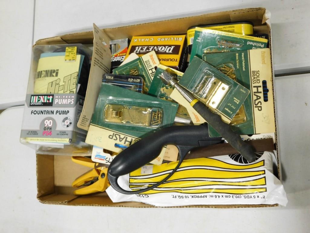 Hardware Lot incl Clamps Screwdriver, Hinges, Etc (1 of 4)