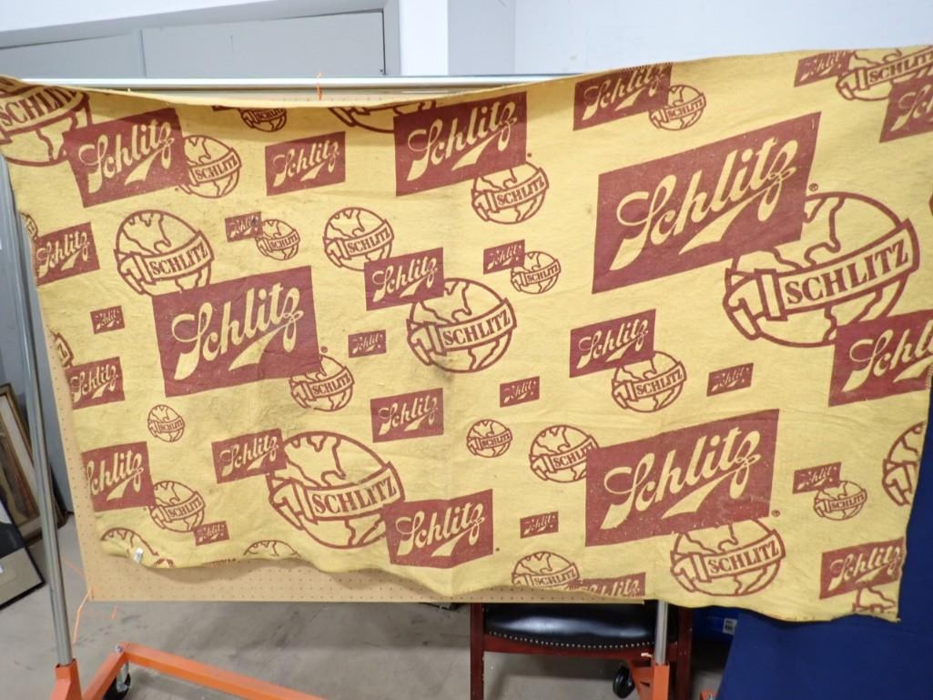 Vintage Schlitz Blanket or Towel - measures roughly 80x44": Vintage Schlitz Blanket or Towel - measures roughly 80x44"