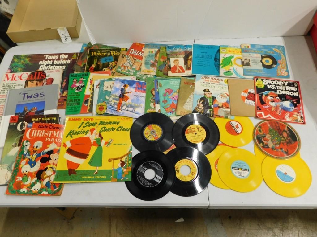 Lot of Vinyl 45 Records - childrens, Childrens Books, Ephemera, etc. (1 of 5)