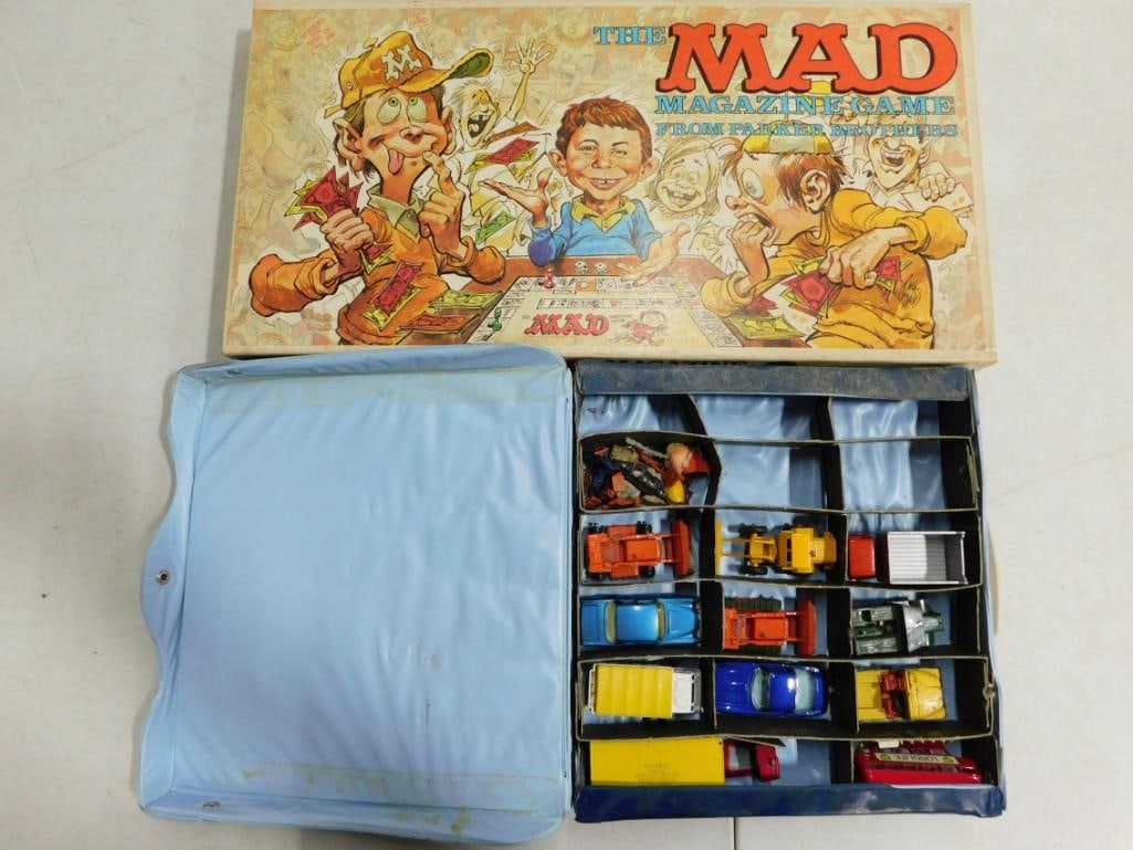 Matchbox Collector's Mini Case incl Toy Cars and Vehicles and Mad Magazine Game (1 of 8)