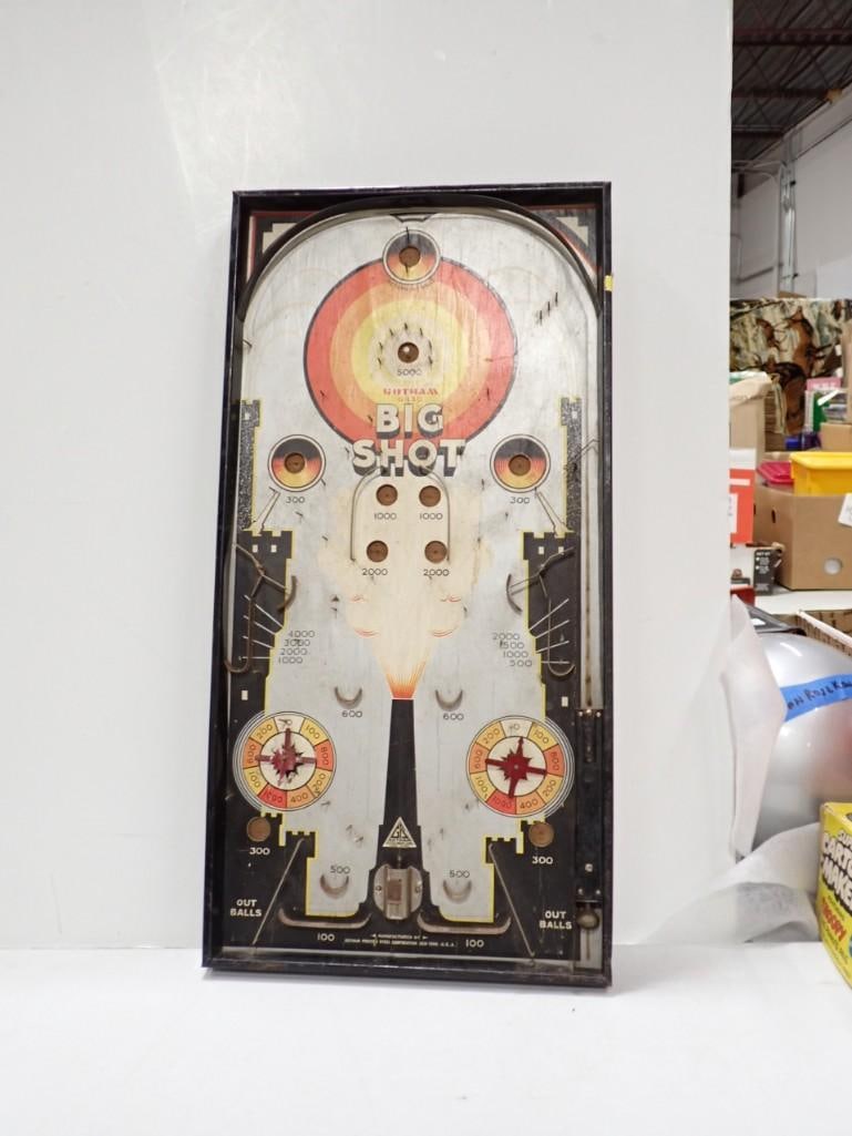 Vintage Gotham Pressed Steel "Big Shot" Pinball / Marble Game (1 of 6)