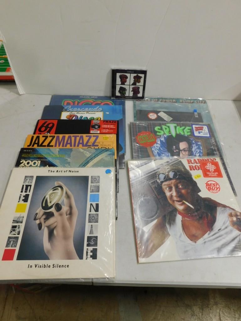 Music Lot including Vinyl Records - Art of Noise, Elvis Costello, Rodney Dangerfield, 2001 Space (1 of 3)