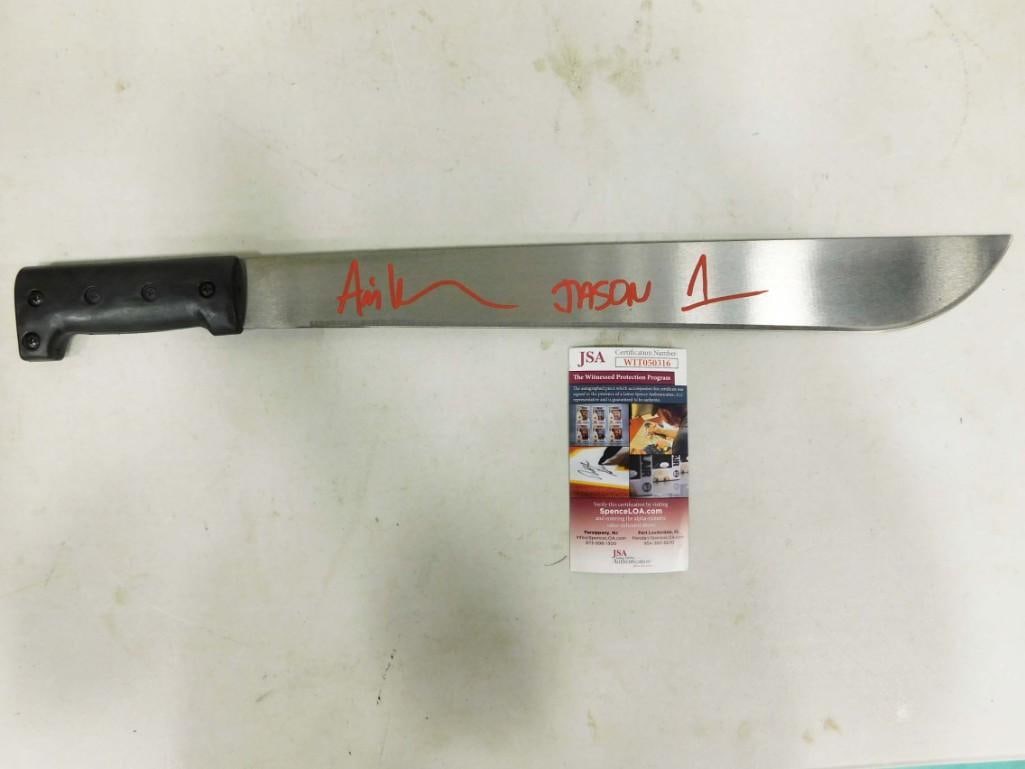 Machete Signed by Ari Lehman Who Played Jason Voorhees in the 1st Friday the 13th with JSA COA (1 of 7)