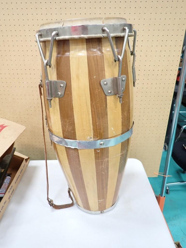 Conga Drum - it works, but there are some tears (1 of 5)