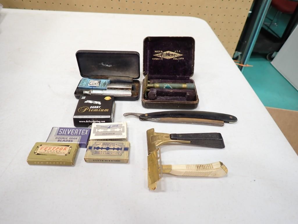 Vintage / Antique Shaving Lot including Blades, Razor, safety razor, etc. (1 of 4)