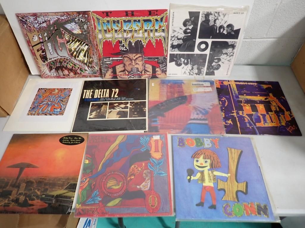 Vinyl Record Albums including Scene Creamers, Bobby Conn, Bastro/Diablo, The Iceberg: Vinyl Record Albums including Scene Creamers, Bobby Conn, Bastro/Diablo, The Iceberg, Things you can do, Dark Fog, etc If judging albums by the cover, these would be incredible.