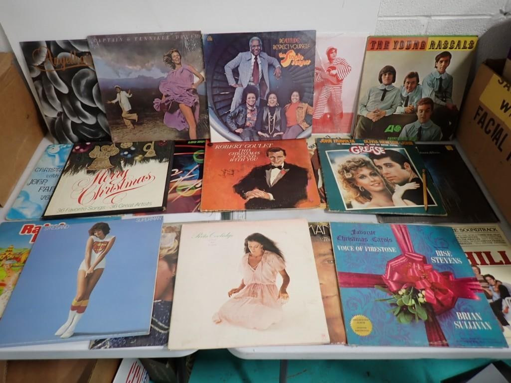 Vinyl LP Record Albums including Streisand, The Young Rascals, Robert Goulet, Staple Singers,: Vinyl LP Record Albums including Streisand, The Young Rascals, Robert Goulet, Staple Singers, Captain & Tennille, etc.