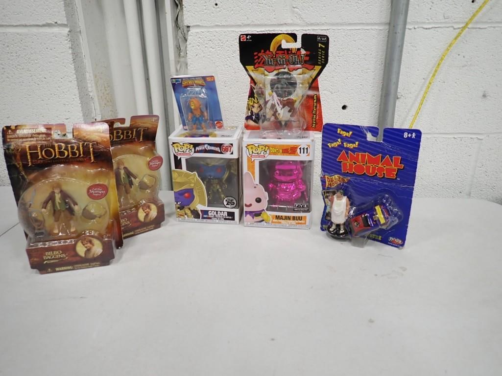 Toy Lot incl Funko Pop Majin Buu, Funko Pop Goldar, Yu-Gi-Oh Action Figure, The Hobbit Action Figure (1 of 4)