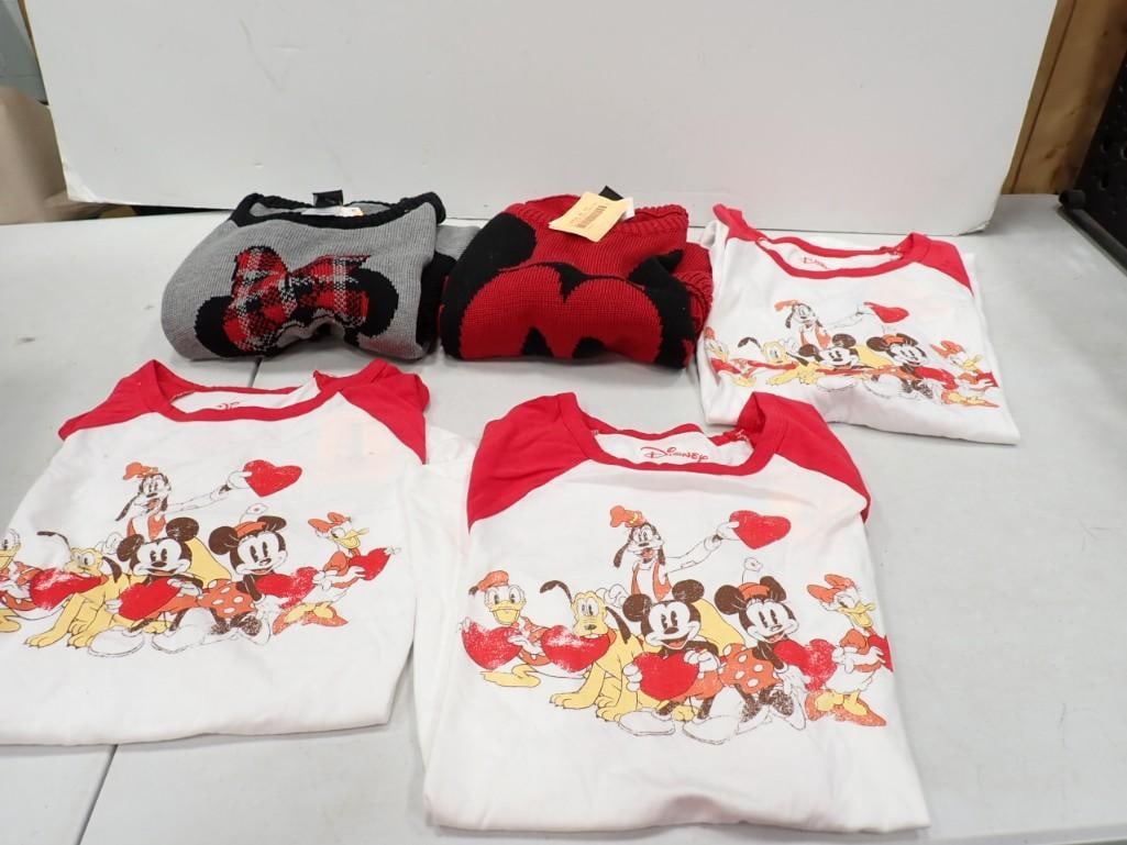 Walt Disney Mickey Mouse Lot including T-Shirts and Sweaters, etc. (1 of 6)