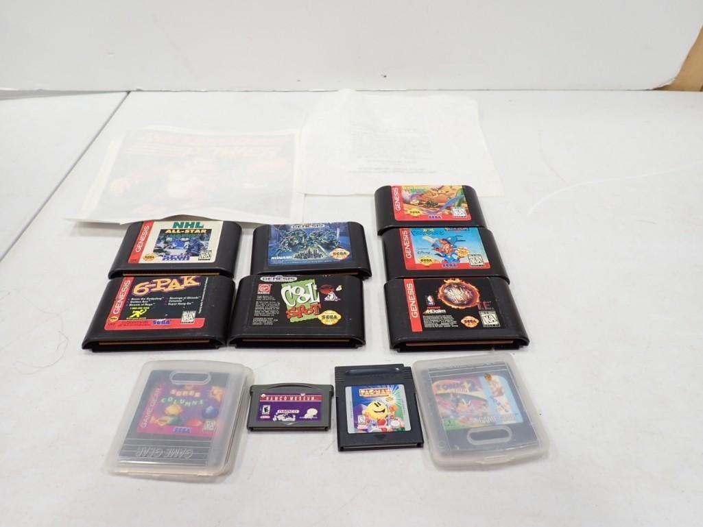 Video Game Lot including Sega Genesis, Game Gear, Gameboy Games (1 of 5)