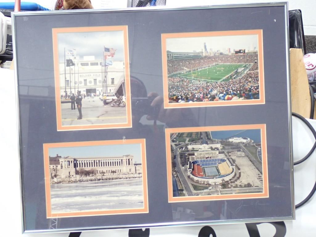Framed Soldier Field Bears Collage Pictures - Rasmussen Photography (1 of 10)