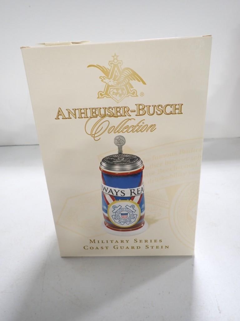 U.S. Coast Guard Beer Stein Anheuser Busch with box - Always Ready (1 of 5)