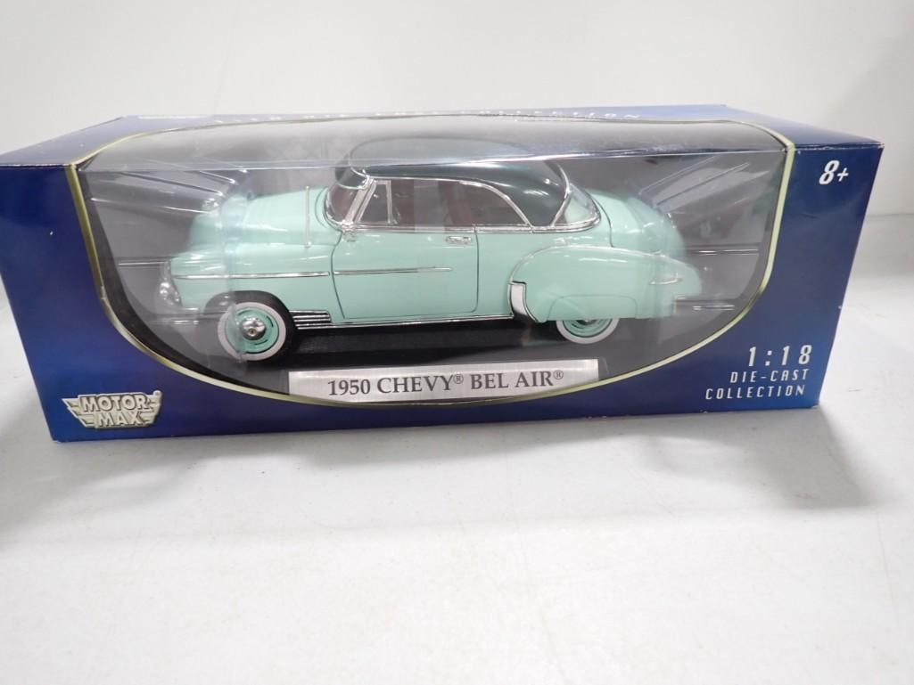Motor Max 1950 Chevy Bel Air 1:18 Scale Die Cast Model Car in Original Box (1 of 4)
