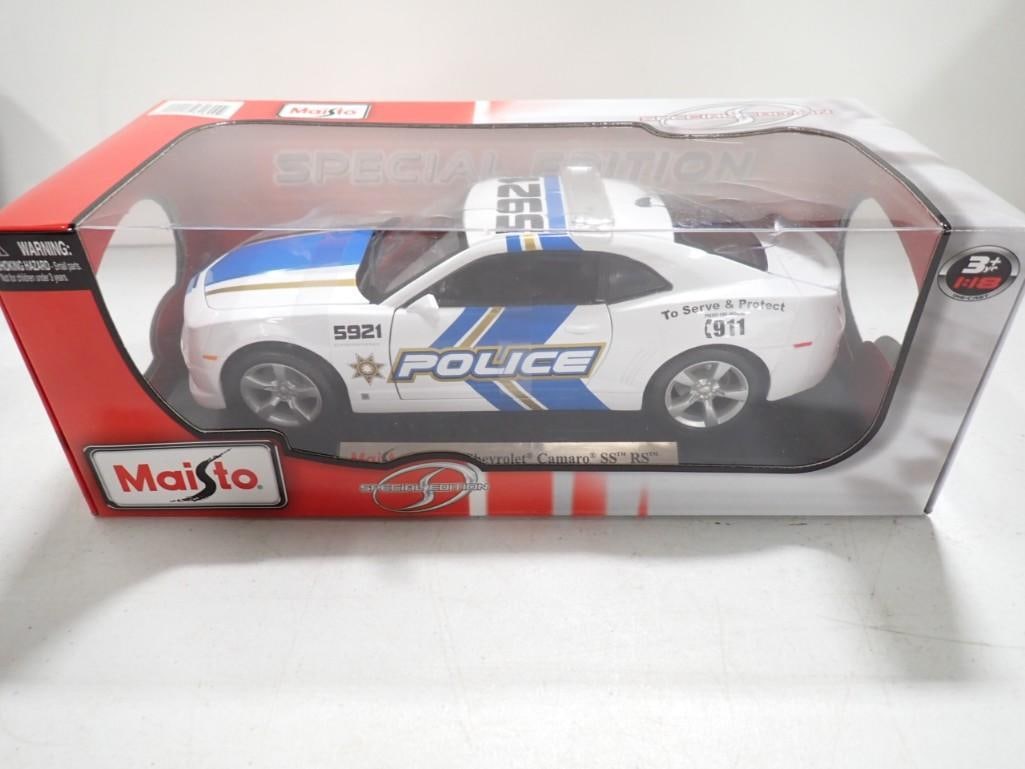 Maisto Chevy Camaro Police Car Special Edition 1/18 Scale in Original Box: Maisto Chevy Camaro Police Car Special Edition 1/18 Scale in Original Box
