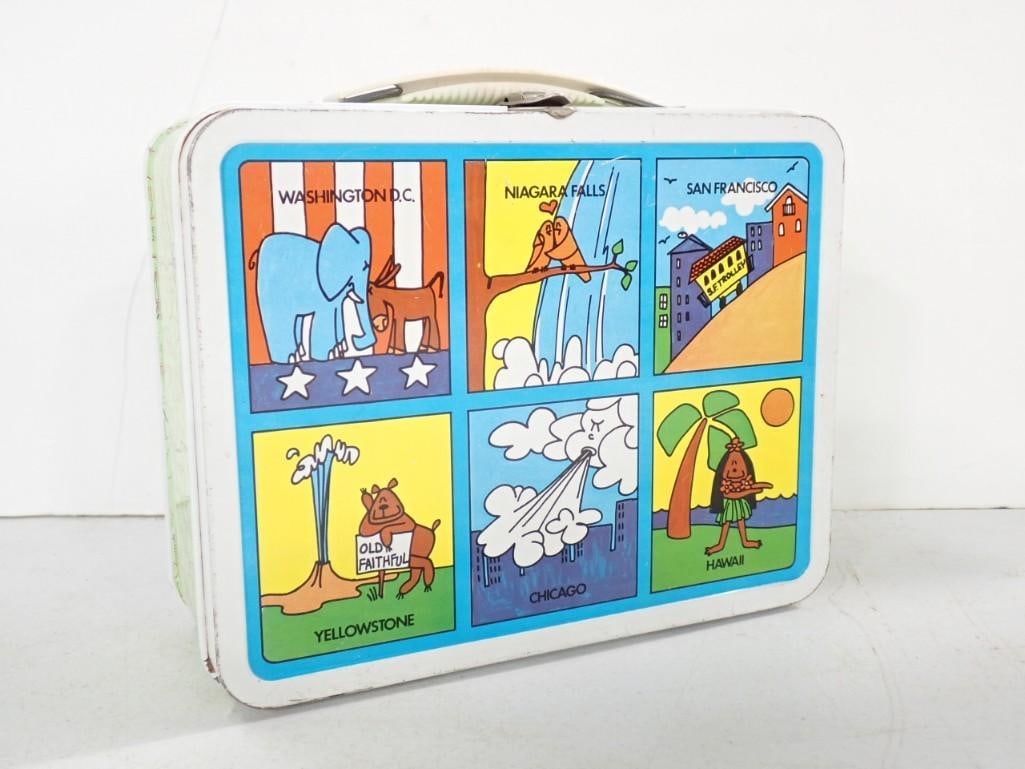 Vintage Metal Lunch Box See America LunchBox (1 of 11)