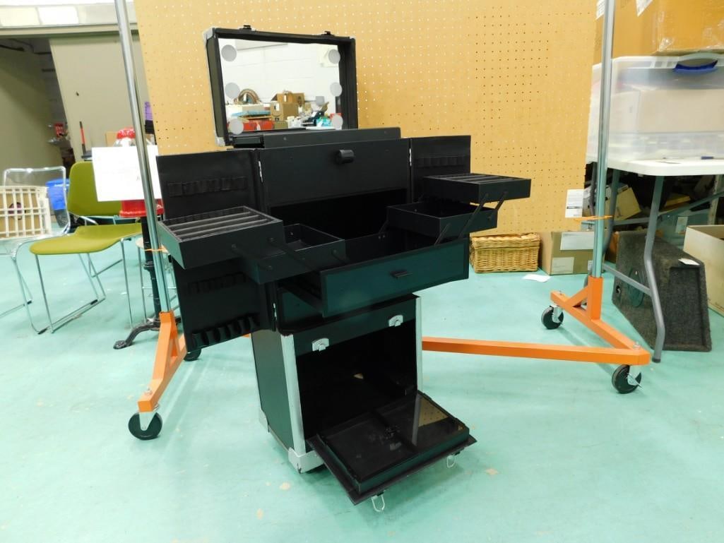 Salon Trolley Cart Multipurpose Tool Rolling Cart Hair Cart Organizer with Outlets (1 of 16)