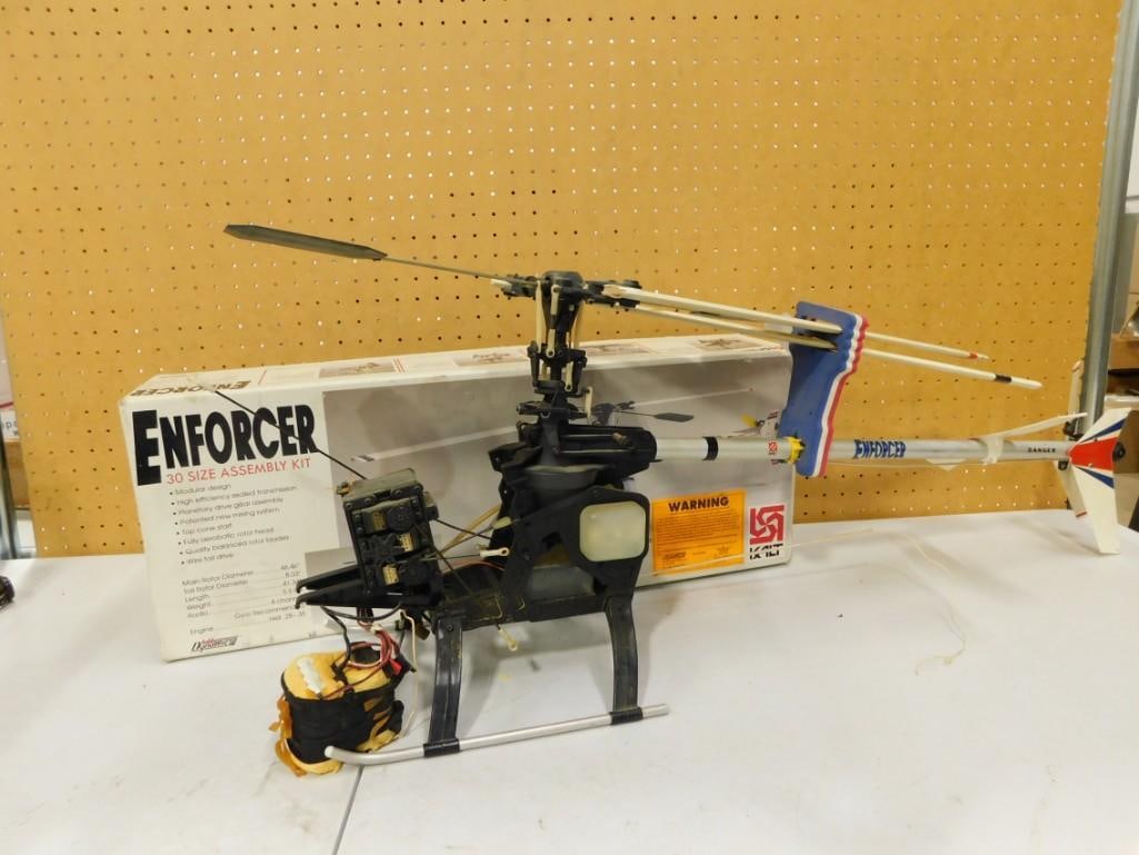 Enforcer RC Helicopter: Enforcer RC Helicopter in Open Box. Untested
