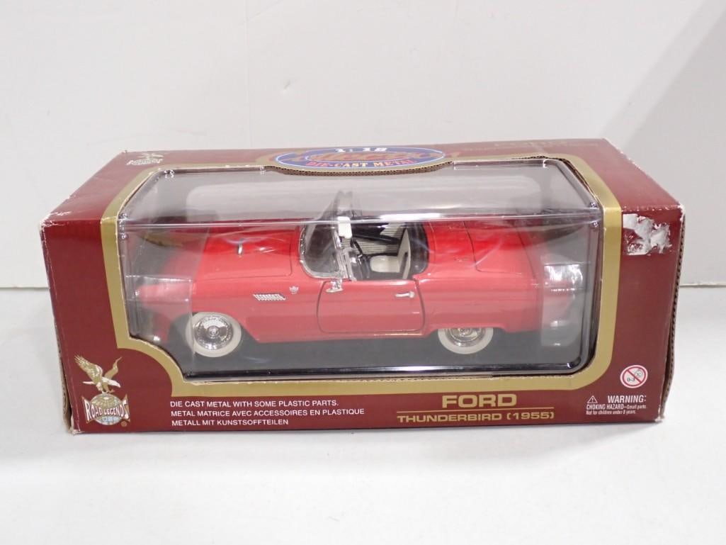 Road Legends Die Cast 1955 Ford Thunderbird Model Car 1:18 Scale New in Box (1 of 8)