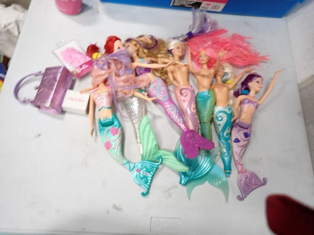 Lot of Dolls incl Barbies, Mermaids, etc (1 of 5)