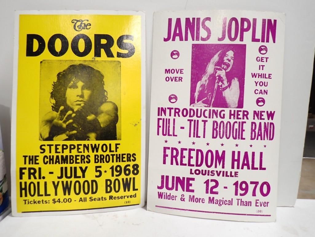 2 Rock Posters incl The Doors and Janis Joplin (1 of 5)