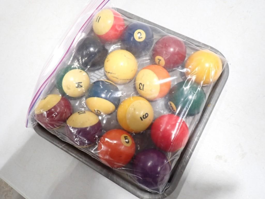 Pool Balls: Pool Balls Condition: these appear to have been used