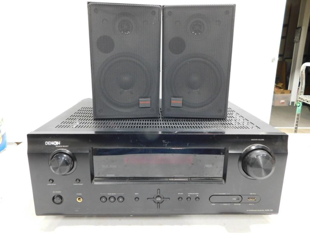 Denon 7.1 Channel AV Stereo Receivers and 2 Nakamichi Speakers (1 of 2)