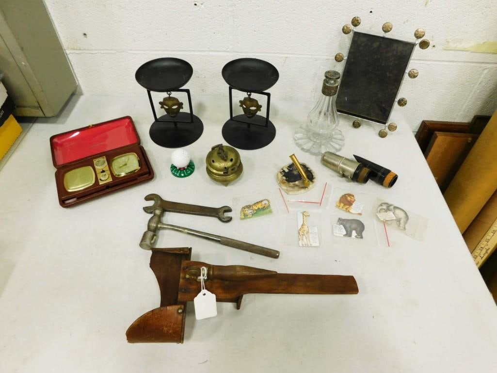 Misc incl Frank Kaspar Clarinet Mouthpiece, Vintage Stereo Viewer, Vintage Bottle, (1 of 10)