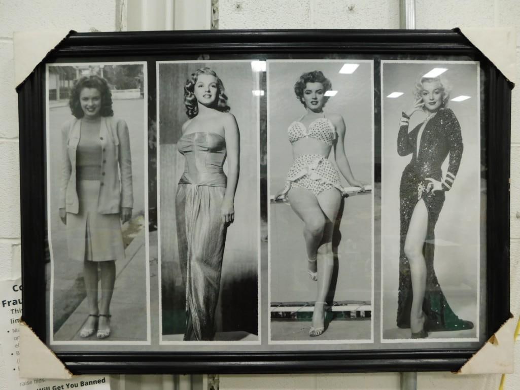 Marilyn Monroe Movie Timeline Framed Print 39" x 27" (1 of 3)