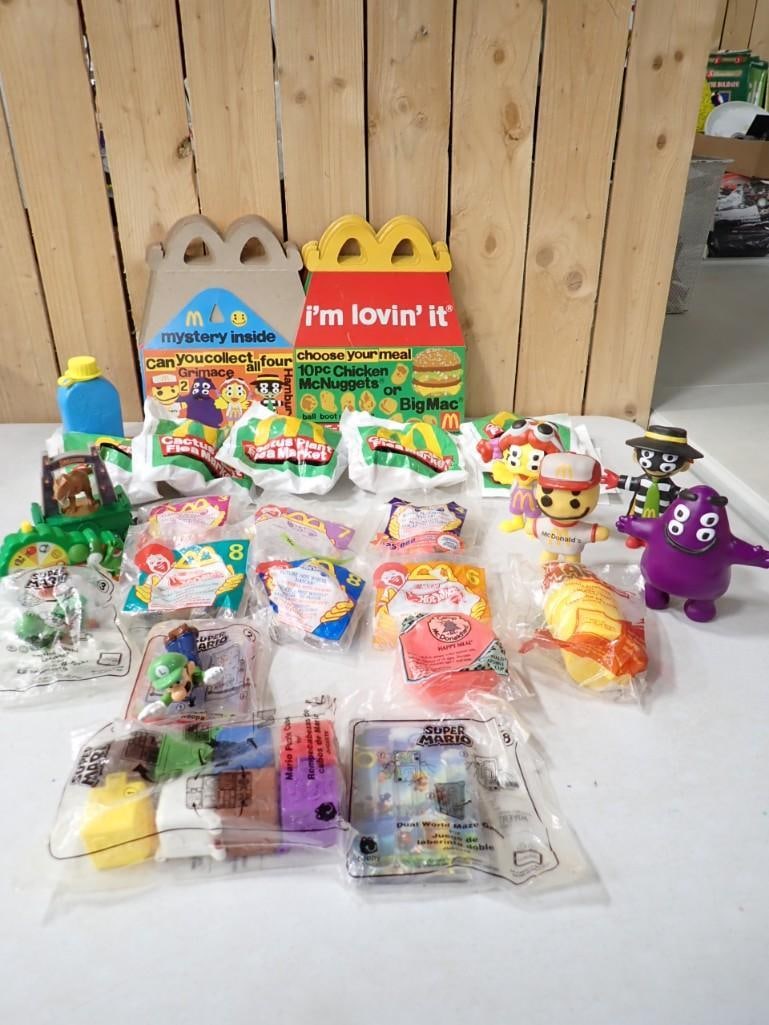 McDonald's Happy Meal Toy Lot including some boxes, Figurines, some new in package, etc. (1 of 5)