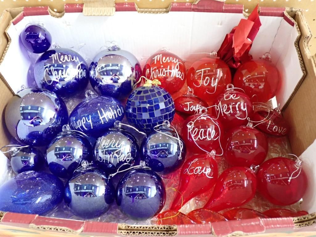 16 Robert Stanley Collection Christmas Ornaments Heavy Glass Decorations: Lot of 16 Robert Stanley Collection Christmas Ornaments Heavy Glass Decorations