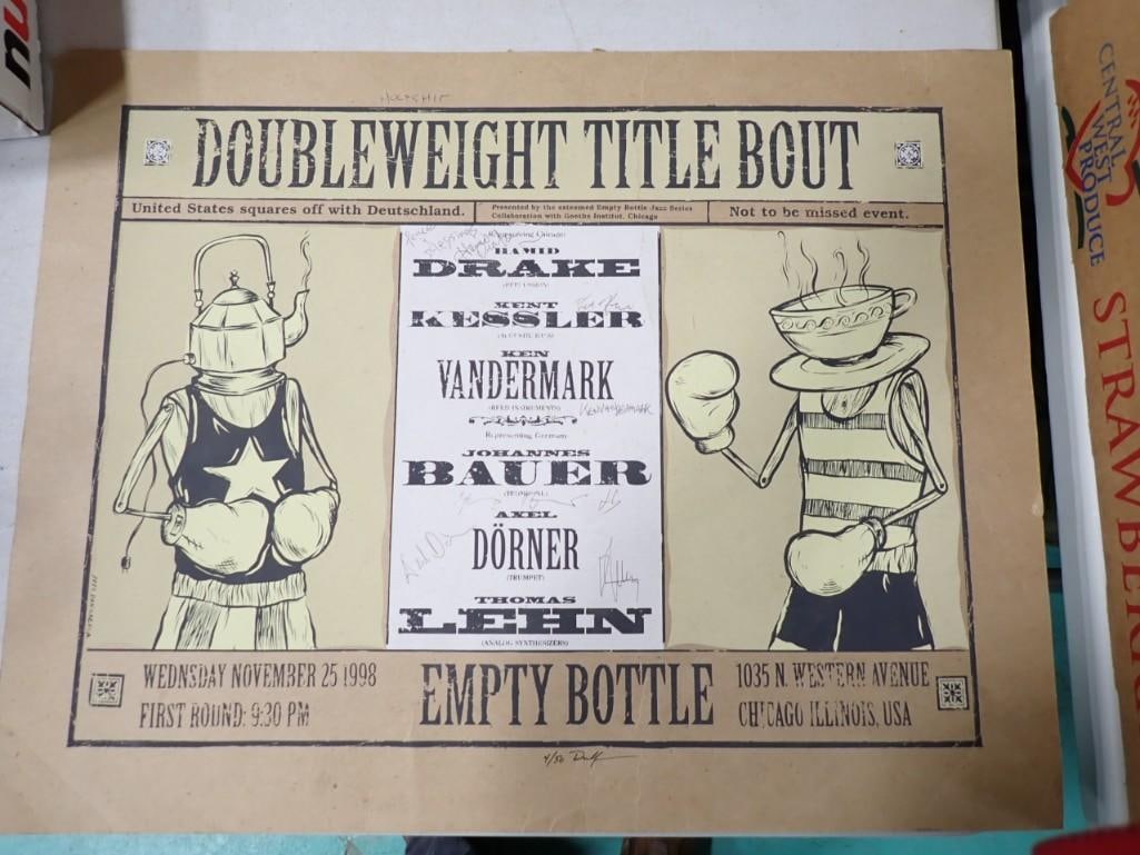 DKV Trio with Johannes Bauer, Axel Dorner, Thomas Lehn 1998 Empty Bottle Poster 4/50 by Duff (1 of 7)