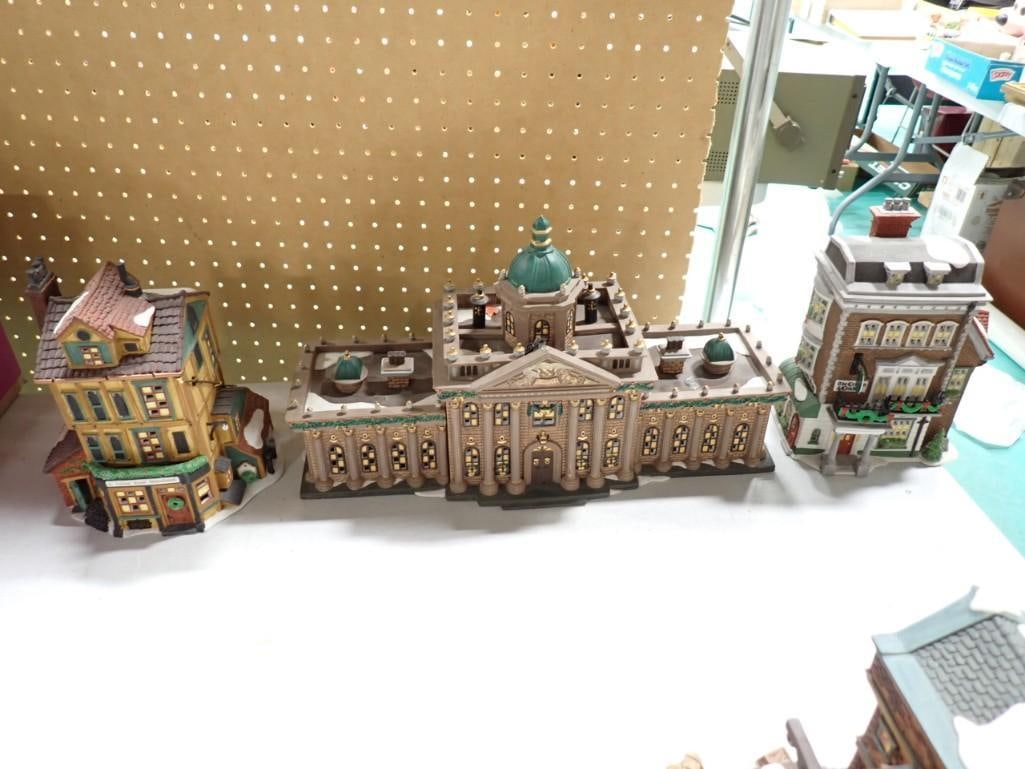 Dept 56 incl J. Lytes Coal Merchant, Ramsford Palace Limited Edition 5599/27500, Crown & Cricket Inn (1 of 10)