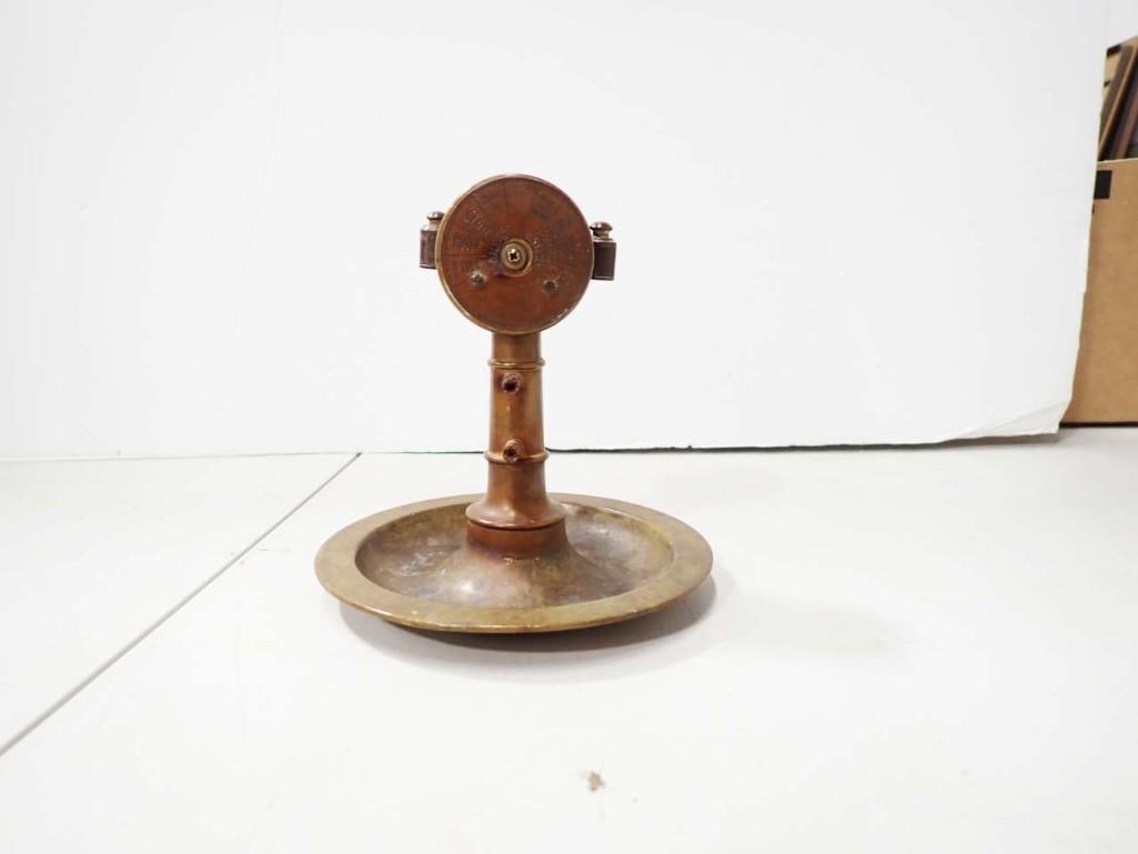 Antique Ship's Wheel Cigar Cutter Brass (1 of 7)