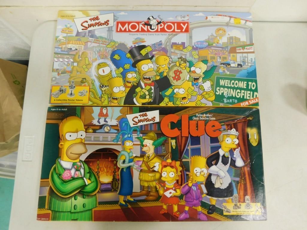 2 The Simpsons Board Games incl Monopoly and Clue (1 of 5)