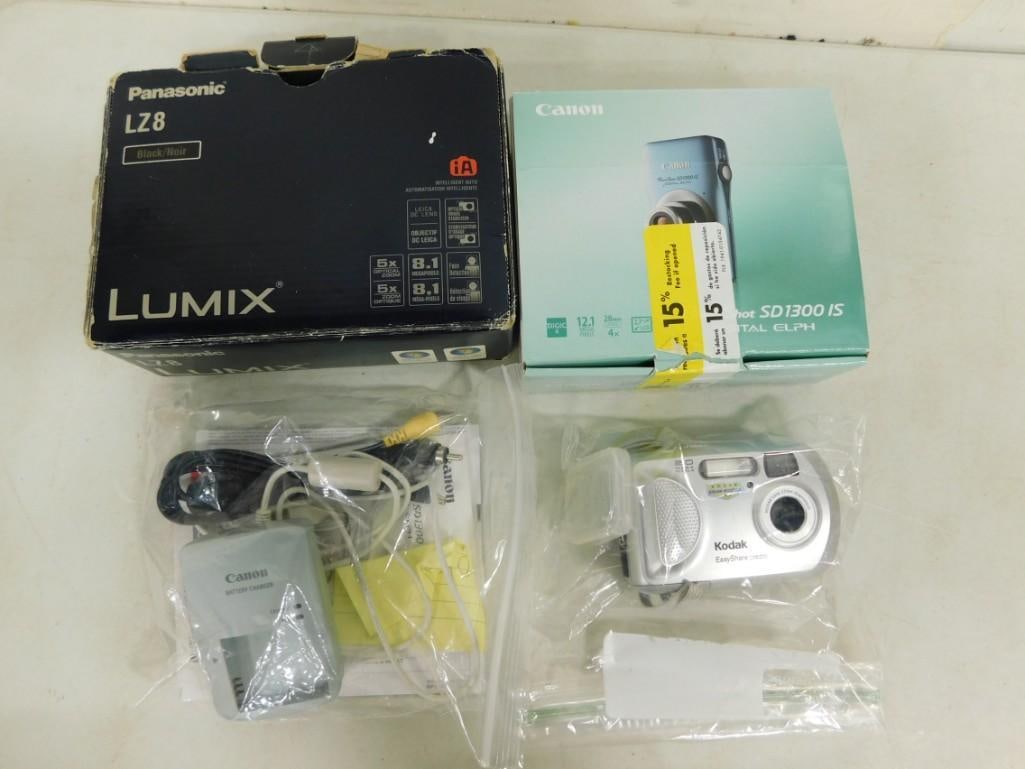 Lot of Cameras incl Canon Powershot, Lumix, Kodak EasyShare (1 of 5)