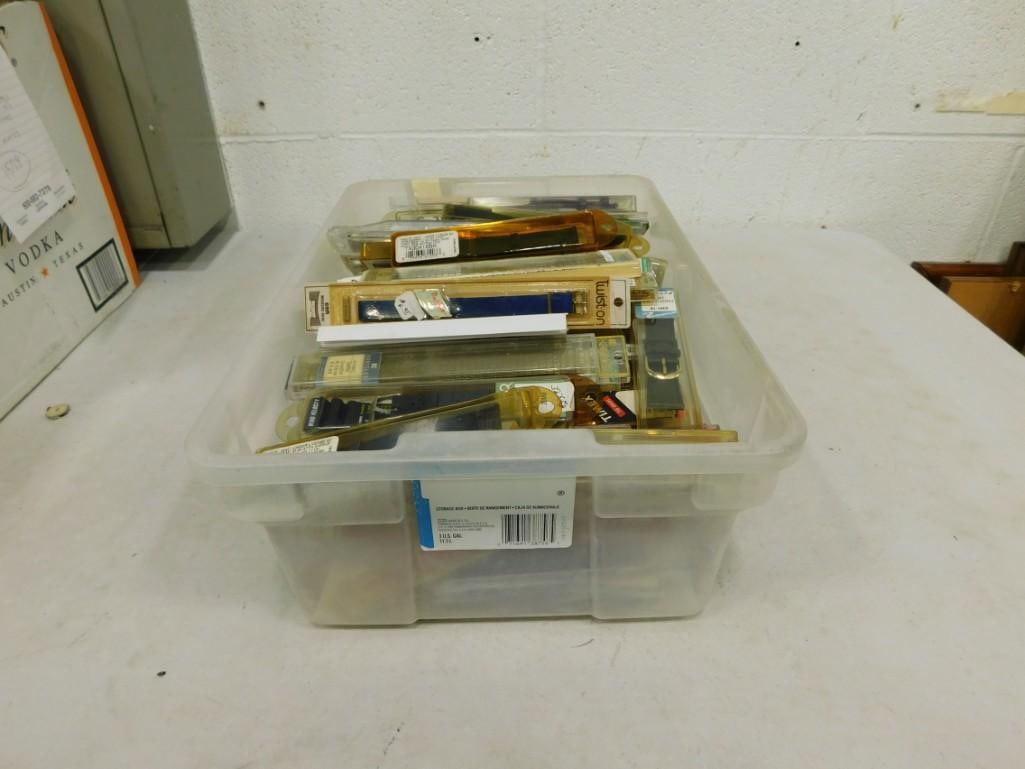 Large lot of assorted watch bands in original packaging - new old stock (1 of 4)