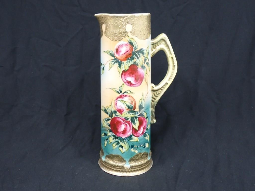 Royal Nippon Moriage Tankard - Miyako Handpainted: Royal Nippon Moriage Tankard - Miyako Handpainted