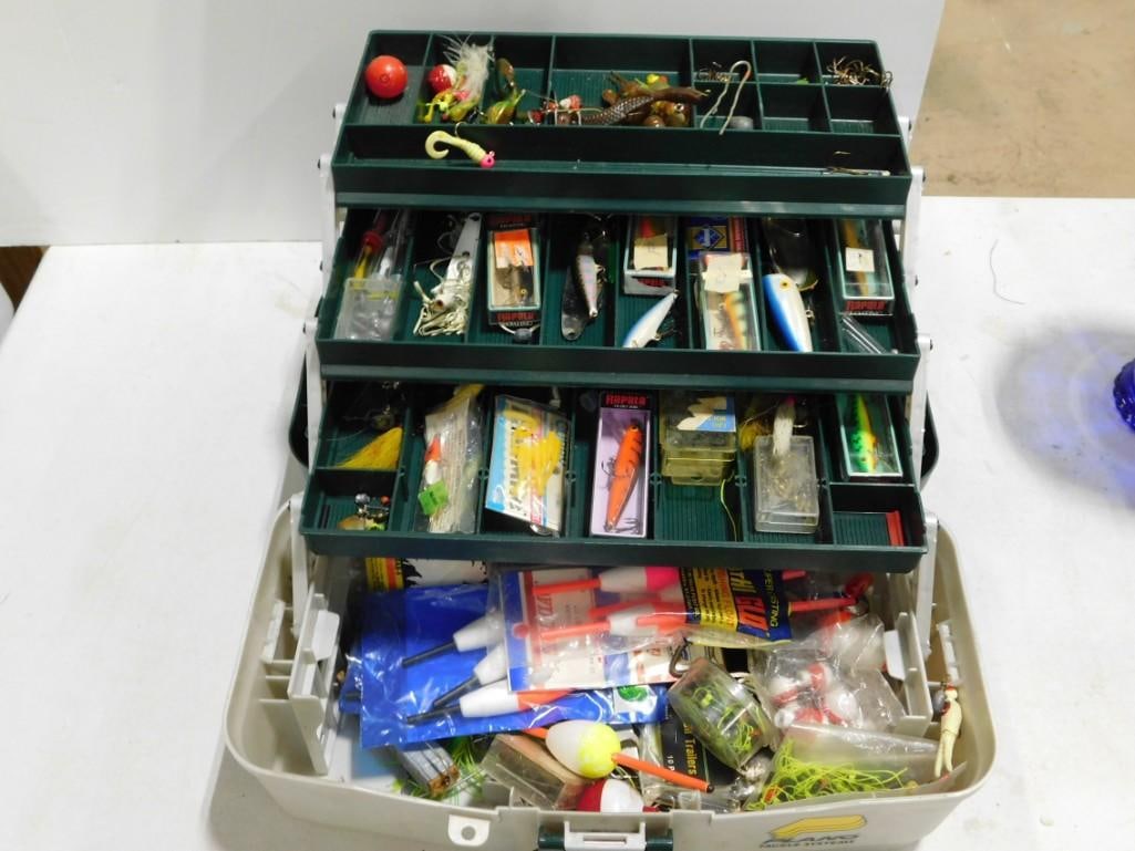 Fishing Tackle Box with Tackle, Lures, etc (1 of 8)