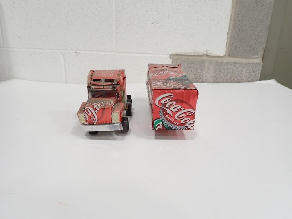 Coca Cola Semi Truck made from Aluminum Coca Cola Cans (1 of 4)