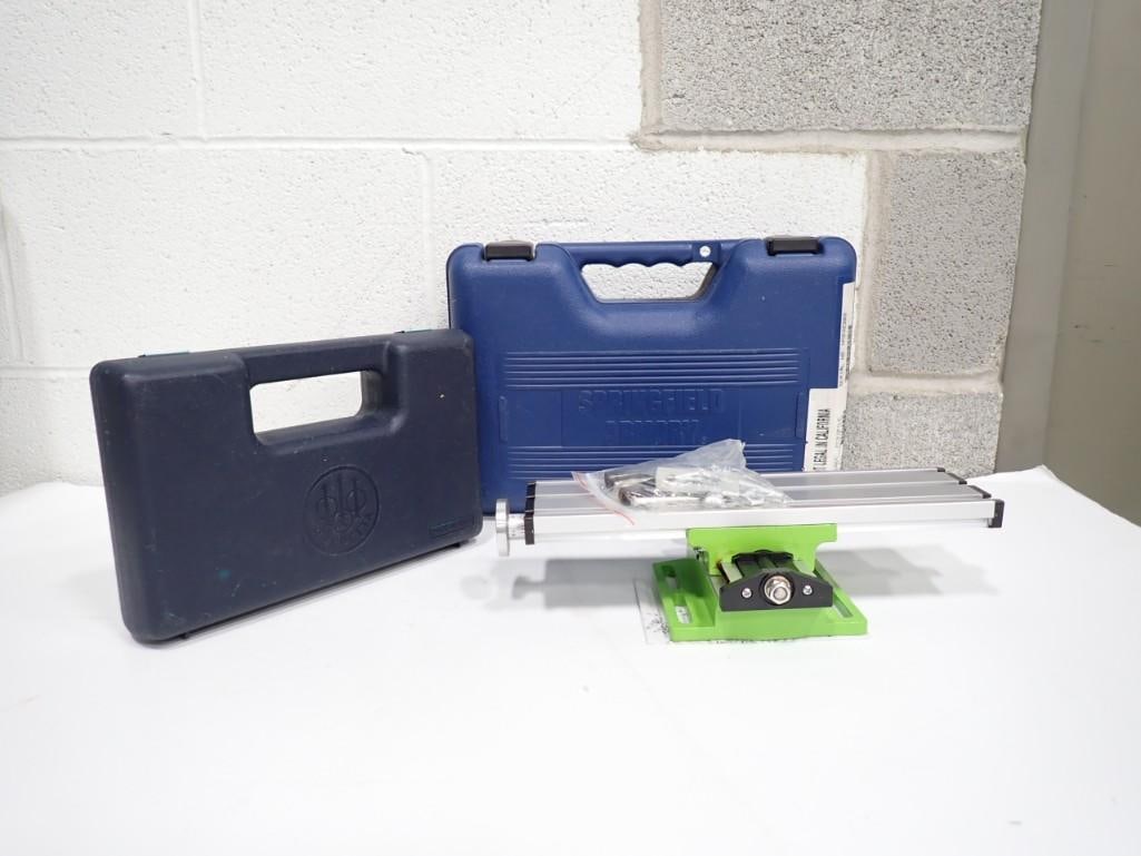 Beretta and Springfield Armory Gun Cases and a New portable Work Bench Table for Drilling and Millin: Beretta and Springfield Armory Gun Cases and a New portable Work Bench Table for Drilling and Milling work